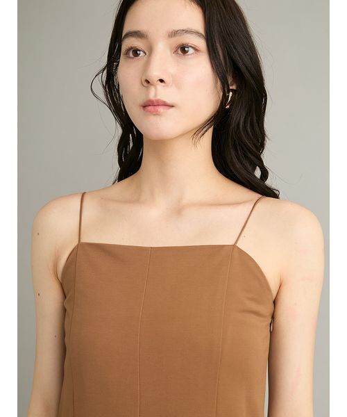 Mila Owen（ミラオーウェン）の「ファンクションキャミサロペット（つなぎ/オールインワン・レディース・キャメル/ブラック/ライトグレー・0/1）」の8枚目の写真