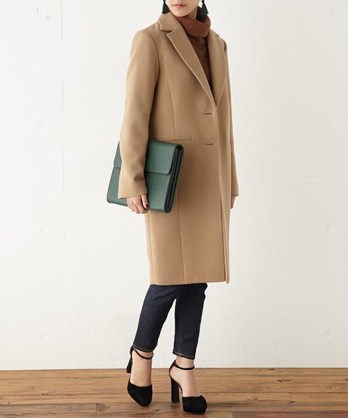 SLY（スライ）の「SINGLE テーラーLONG COAT（その他アウター・レディース・カーキ/ブラック/ネイビー/ベージュ/トップグレー・2/1）」の4枚目の写真