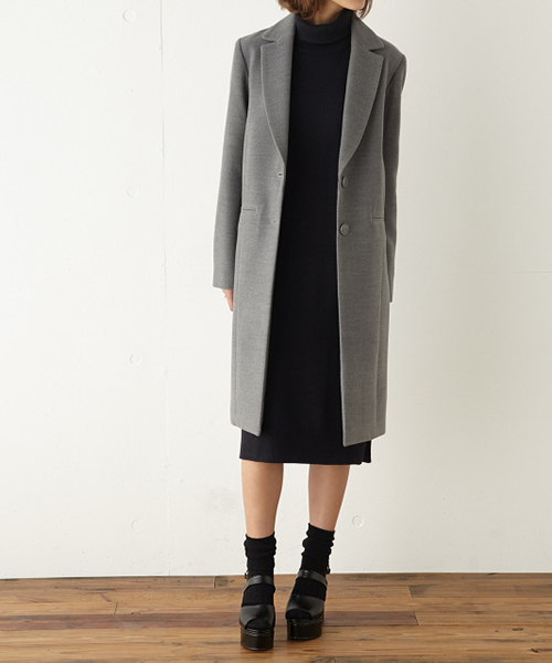 SLY（スライ）の「SINGLE テーラーLONG COAT（その他アウター・レディース・カーキ/ブラック/ネイビー/ベージュ/トップグレー・2/1）」の3枚目の写真