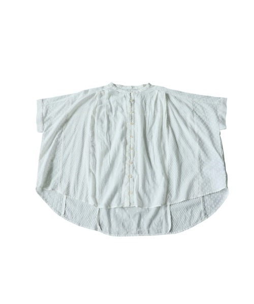 antiqua(アンティカ)の「コットン100 ドビー織り ブラウス(シャツ/ブラウス・レディース・ホワイト/ブラック・ONESIZE)」の11枚目の写真