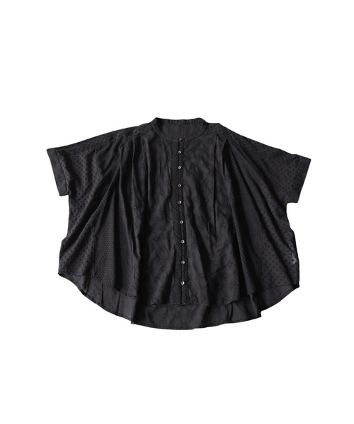antiqua(アンティカ)の「コットン100 ドビー織り ブラウス(シャツ/ブラウス・レディース・ホワイト/ブラック・ONESIZE)」の10枚目の写真