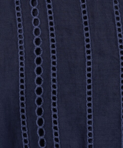 NE QUITTEZ PAS!(ヌキテパ)の「ne Quittez pas Cotton Organza Ladder Cifre Flare ドレス(ワンピース・レディース・ダークブルー・M)」の11枚目の写真