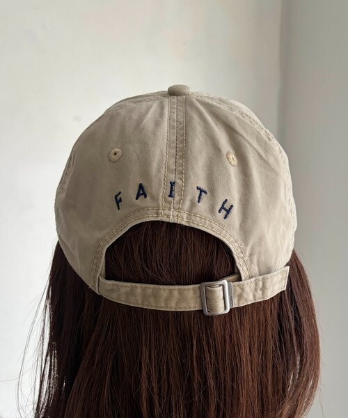 Chez toi（シェトワ）の「BACK刺繍FAITHキャップ（キャップ・レディース・ホワイト/ネイビー/ベージュ・FREE）」の9枚目の写真