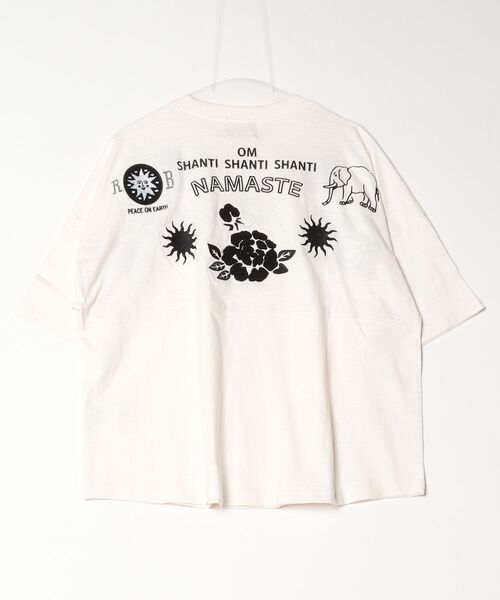 HLAADA(フラーダ)の「HLAADA for ROSEBUD/EMBROIDERY FOOTBALL TEE(Tシャツ/カットソー・レディース・マルチ/ブラック・ONE SIZE)」の22枚目の写真