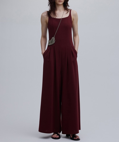 Ameri（アメリ）の「MEDI SWEET BACK STYLE CUP ROMPERS（つなぎ/オールインワン・レディース・ブラック/ピンク/ワイン・MEDIUM/SMALL/X-SMALL）」の4枚目の写真