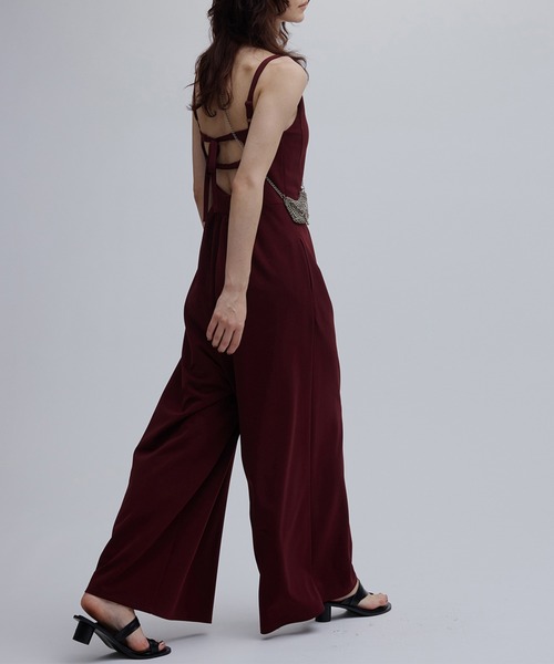Ameri（アメリ）の「MEDI SWEET BACK STYLE CUP ROMPERS（つなぎ/オールインワン・レディース・ブラック/ピンク/ワイン・MEDIUM/SMALL/X-SMALL）」の7枚目の写真