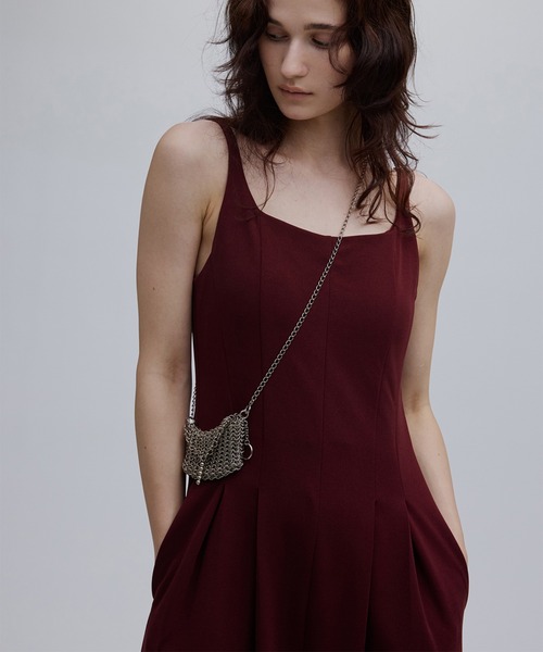 Ameri（アメリ）の「MEDI SWEET BACK STYLE CUP ROMPERS（つなぎ/オールインワン・レディース・ブラック/ピンク/ワイン・MEDIUM/SMALL/X-SMALL）」の5枚目の写真