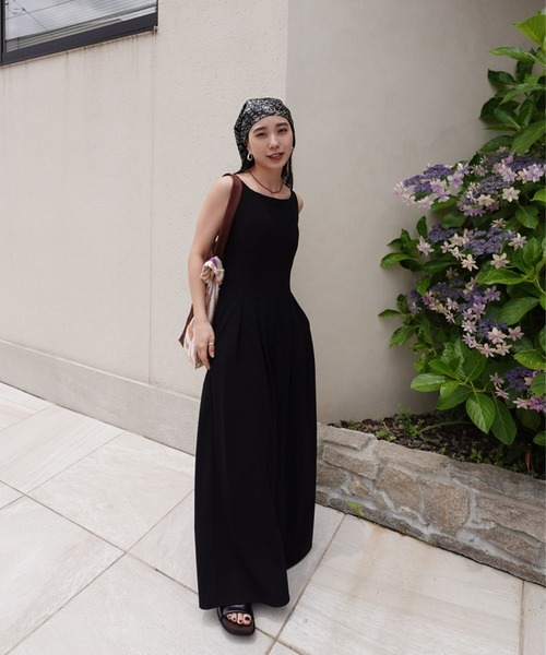 Ameri（アメリ）の「MEDI SWEET BACK STYLE CUP ROMPERS（つなぎ/オールインワン・レディース・ブラック/ピンク/ワイン・MEDIUM/SMALL/X-SMALL）」の8枚目の写真
