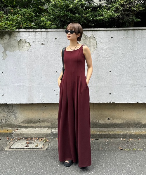 Ameri（アメリ）の「MEDI SWEET BACK STYLE CUP ROMPERS（つなぎ/オールインワン・レディース・ブラック/ピンク/ワイン・MEDIUM/SMALL/X-SMALL）」の12枚目の写真