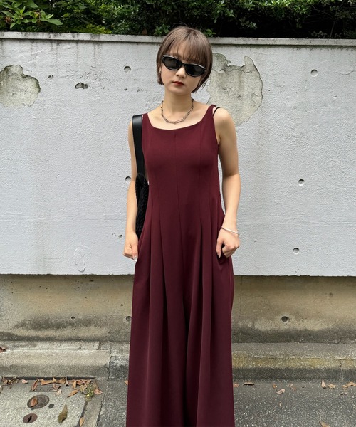 Ameri（アメリ）の「MEDI SWEET BACK STYLE CUP ROMPERS（つなぎ/オールインワン・レディース・ブラック/ピンク/ワイン・MEDIUM/SMALL/X-SMALL）」の14枚目の写真