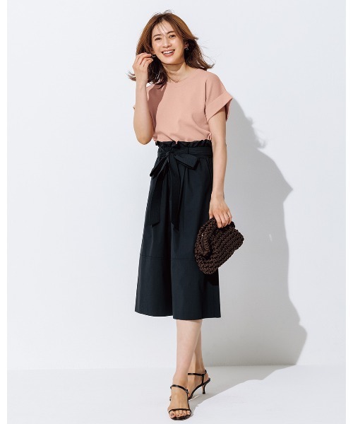 DoCLASSE( ドゥクラッセ)の「ドライタッチコットン・フレアキュロットパンツ(その他パンツ・レディース・ダークネイビー/ベージュ・11/9/13)」の10枚目の写真