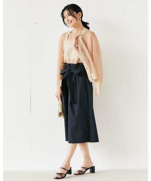 DoCLASSE( ドゥクラッセ)の「ドライタッチコットン・フレアキュロットパンツ(その他パンツ・レディース・ダークネイビー/ベージュ・11/9/13)」の13枚目の写真
