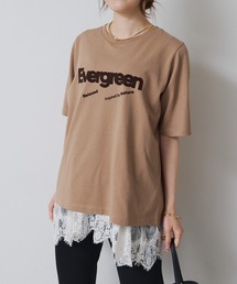 PUAL CE CIN | フロッキープリントTシャツ(Tシャツ/カットソー)