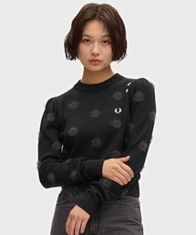 FRED PERRY（フレッドペリー）の「Amy Winehouse Polka Dot Jumper／エイミー・ワインハウス ポルカドットジャンパー（ニット/セーター・レディース）」