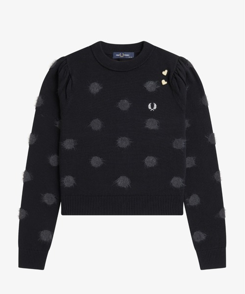 FRED PERRY(フレッドペリー)の「Amy Winehouse Polka Dot Jumper/エイミー・ワインハウス ポルカドットジャンパー(ニット/セーター・レディース・ブラック・10)」の13枚目の写真