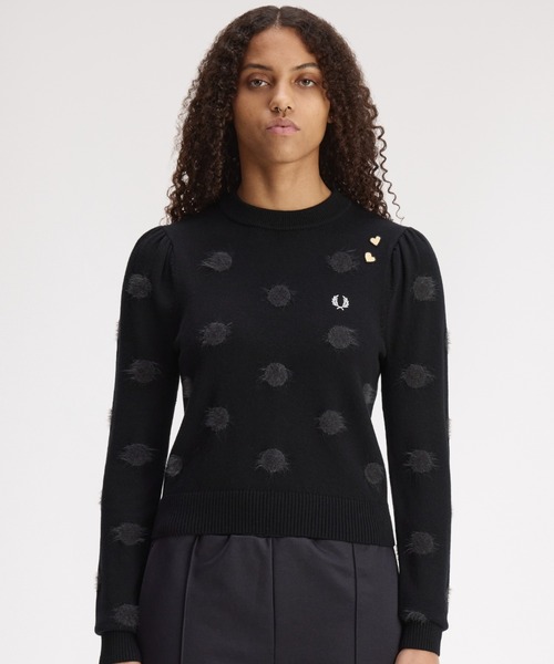 FRED PERRY(フレッドペリー)の「Amy Winehouse Polka Dot Jumper/エイミー・ワインハウス ポルカドットジャンパー(ニット/セーター・レディース・ブラック・10)」の10枚目の写真