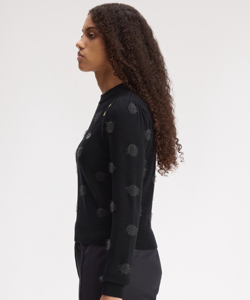 FRED PERRY(フレッドペリー)の「Amy Winehouse Polka Dot Jumper/エイミー・ワインハウス ポルカドットジャンパー(ニット/セーター・レディース・ブラック・10)」の11枚目の写真