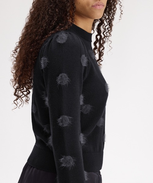 FRED PERRY(フレッドペリー)の「Amy Winehouse Polka Dot Jumper/エイミー・ワインハウス ポルカドットジャンパー(ニット/セーター・レディース・ブラック・10)」の8枚目の写真