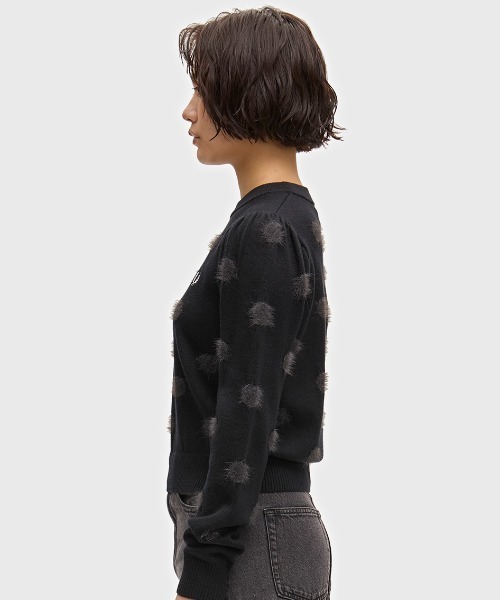 FRED PERRY(フレッドペリー)の「Amy Winehouse Polka Dot Jumper/エイミー・ワインハウス ポルカドットジャンパー(ニット/セーター・レディース・ブラック・10)」の5枚目の写真