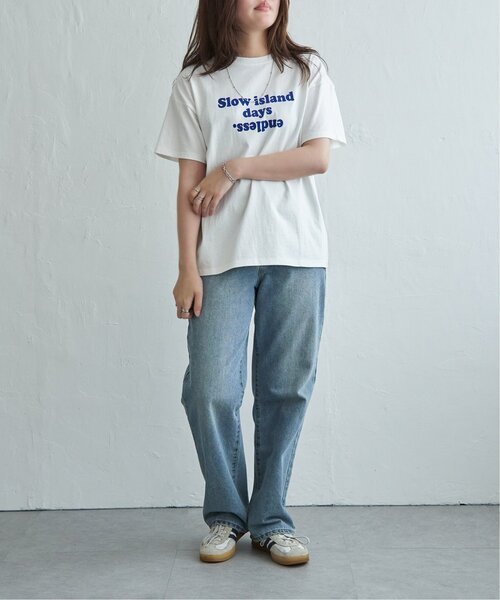 VENCEEXCHANGE(ヴァンスエクスチェンジ)の「フロッキーロゴTシャツ(Tシャツ/カットソー・レディース・オフホワイト/チャコール/ベージュ・FREE)」の16枚目の写真
