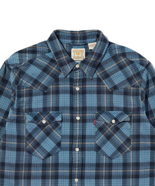 Levi's(リーバイス)の「Levi's/リーバイス ウエスタンシャツ(シャツ/ブラウス・メンズ・ブルー・S/M/L/XL)」の6枚目の写真