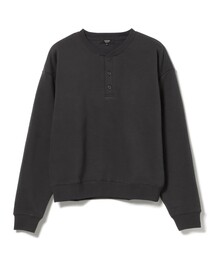 裏起毛 ヘンリーネック スウェット