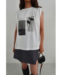 TRUNC | 2Way Photo Print French Sleeve Tee(Tシャツ/カットソー)