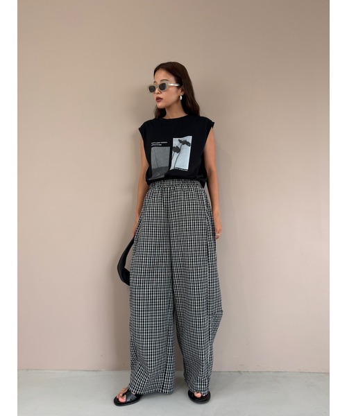 TRUNC(トランクエイティーエイト)の「2Way Photo Print French Sleeve Tee(Tシャツ/カットソー・レディース・オフホワイト/ブラック・FREE)」の18枚目の写真