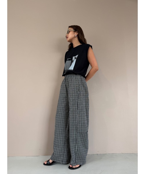 TRUNC(トランクエイティーエイト)の「2Way Photo Print French Sleeve Tee(Tシャツ/カットソー・レディース・オフホワイト/ブラック・FREE)」の19枚目の写真