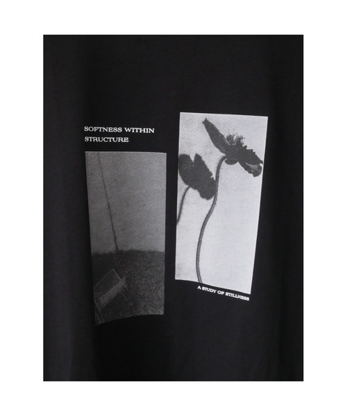 TRUNC(トランクエイティーエイト)の「2Way Photo Print French Sleeve Tee(Tシャツ/カットソー・レディース・オフホワイト/ブラック・FREE)」の4枚目の写真