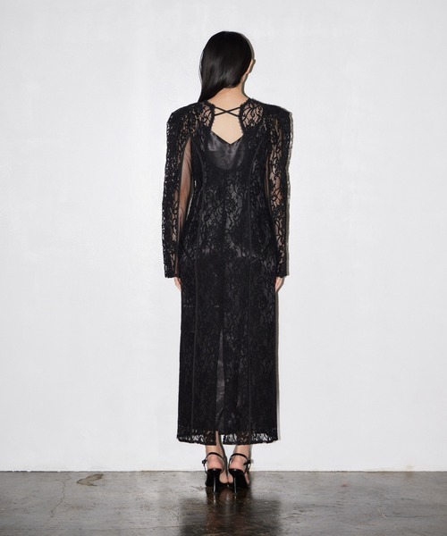 ANDRESD(アンドレスド)の「コーディドレースレーヤードドレス / corded lace layered dress(ドレス・レディース・ブラック・M/S/L)」の16枚目の写真
