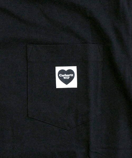 Carhartt WIP(カーハートダブリューアイピー)の「WIP ポケットハート ワンポイント 半袖Tシャツ S/S Pocket Heart T-Shirt(Tシャツ/カットソー・メンズ・ホワイト×レッド/ブラック×ブラック・XL/L/M)」の11枚目の写真
