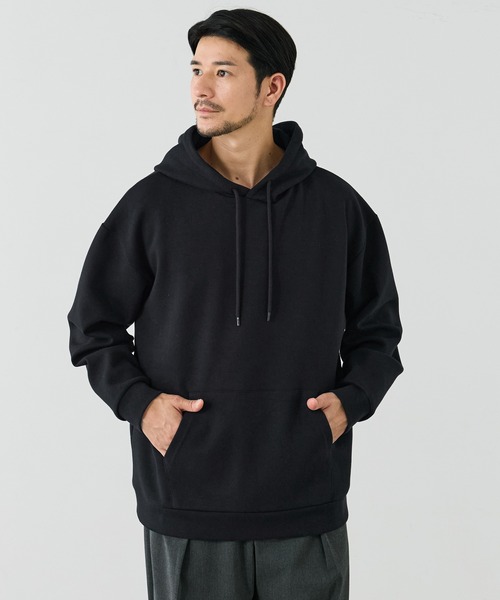 coca（coca）（コカ）の「ソフトスウェットワイドプルパーカー（パーカー・メンズ・ブラック/ホワイト・XL/M/L）」の11枚目の写真