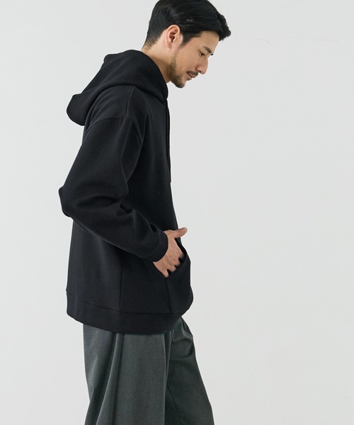 coca（coca）（コカ）の「ソフトスウェットワイドプルパーカー（パーカー・メンズ・ブラック/ホワイト・XL/M/L）」の12枚目の写真