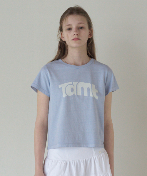 TTUDEMENT(トュードメント)の「TT LOGO SHORT-SLEEVE T-SHIRT_PIGMENT LAVENDER(Tシャツ/カットソー・レディース・その他・FREE)」の1枚目の写真