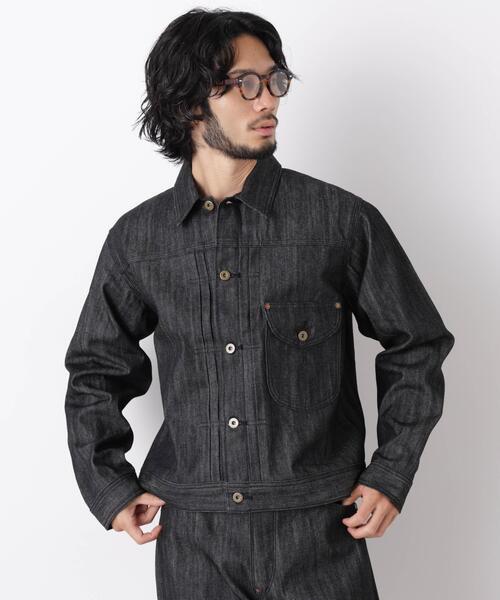 Lee(リー)の「Lee/別注 COW BOY JACKET(セットアップ可)(デニムジャケット・メンズ・ブラック/インディゴブルー・L/S/M)」の2枚目の写真