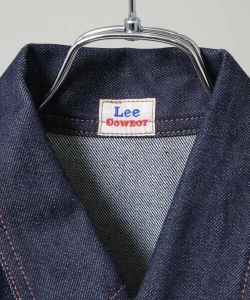 Lee(リー)の「Lee/別注 COW BOY JACKET(セットアップ可)(デニムジャケット・メンズ・ブラック/インディゴブルー・L/S/M)」の19枚目の写真