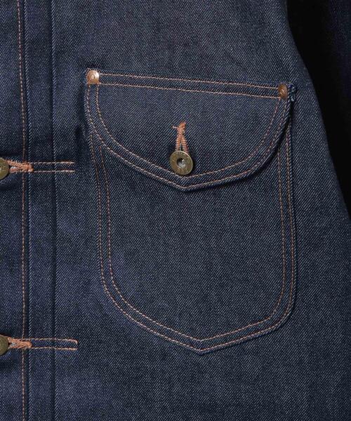 Lee(リー)の「Lee/別注 COW BOY JACKET(セットアップ可)(デニムジャケット・メンズ・ブラック/インディゴブルー・L/S/M)」の20枚目の写真