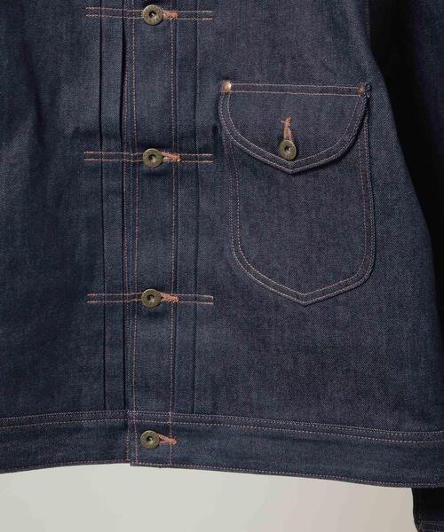 Lee(リー)の「Lee/別注 COW BOY JACKET(セットアップ可)(デニムジャケット・メンズ・ブラック/インディゴブルー・L/S/M)」の21枚目の写真