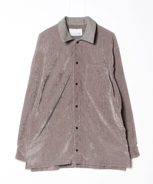 VOAAOV(ヴォアーブ)の「【VOAAOV】 CAT MOGOL Long Sleeve Shirt(シャツ/ブラウス・メンズ・ブラック/グレイッシュベージュ・1/2)」の2枚目の写真