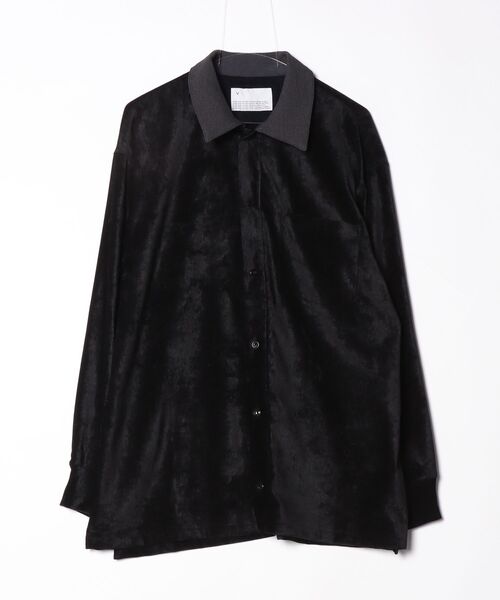 VOAAOV(ヴォアーブ)の「【VOAAOV】 CAT MOGOL Long Sleeve Shirt(シャツ/ブラウス・メンズ・ブラック/グレイッシュベージュ・1/2)」の1枚目の写真