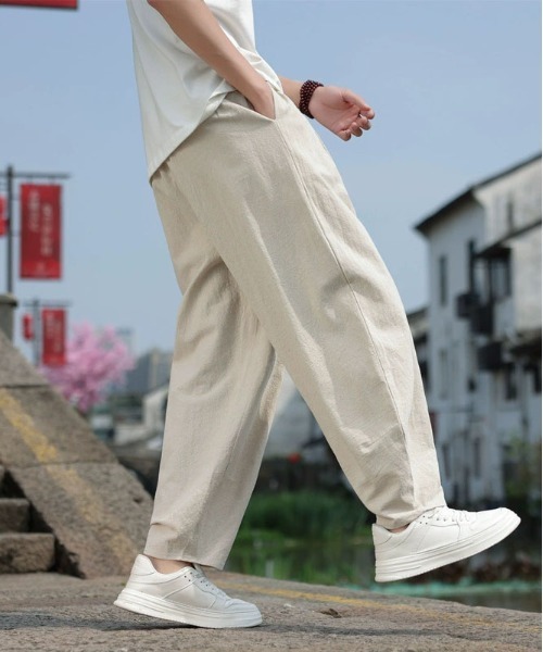 DOUBLE STEAL(ダブルスティール)の「DSリネンライクバルーンパンツ(その他パンツ・メンズ・グレー/ブラック/ベージュ/ネイビー・MEDIUM/LARGE/X-LARGE)」の7枚目の写真