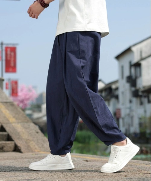 DOUBLE STEAL(ダブルスティール)の「DSリネンライクバルーンパンツ(その他パンツ・メンズ・グレー/ブラック/ベージュ/ネイビー・MEDIUM/LARGE/X-LARGE)」の8枚目の写真