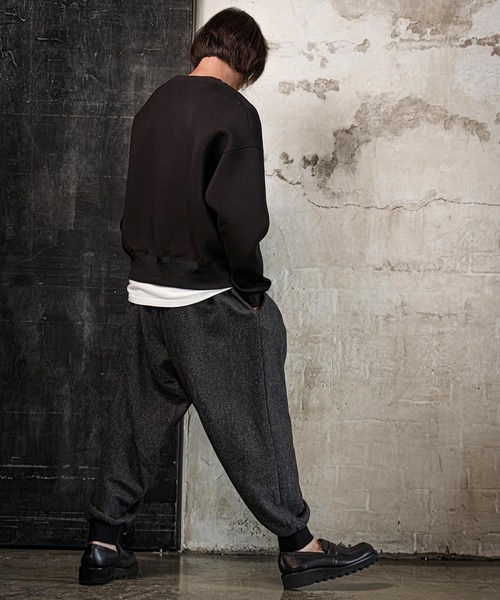 CAMBIO(カンビオ)の「mp15339-ウール混ヘリンボーンバルーンリブパンツ(CMB-R0256)(その他パンツ・メンズ・ブラック/ベージュ/グレー・S/M/L)」の20枚目の写真