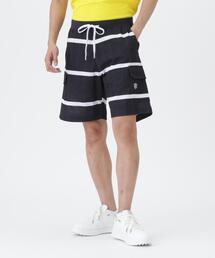 ストレッチサッカージャガードショートパンツ <BIGボーダー柄>