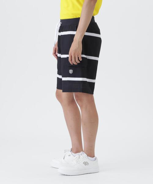 PEARLY GATES(パーリーゲイツ)の「ストレッチサッカージャガードショートパンツ <BIGボーダー柄>(その他パンツ・メンズ・ダークインディゴブルー・X-LARGE/MEDIUM/LARGE)」の6枚目の写真