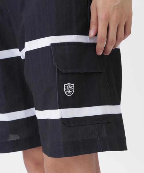 PEARLY GATES(パーリーゲイツ)の「ストレッチサッカージャガードショートパンツ <BIGボーダー柄>(その他パンツ・メンズ・ダークインディゴブルー・X-LARGE/MEDIUM/LARGE)」の11枚目の写真