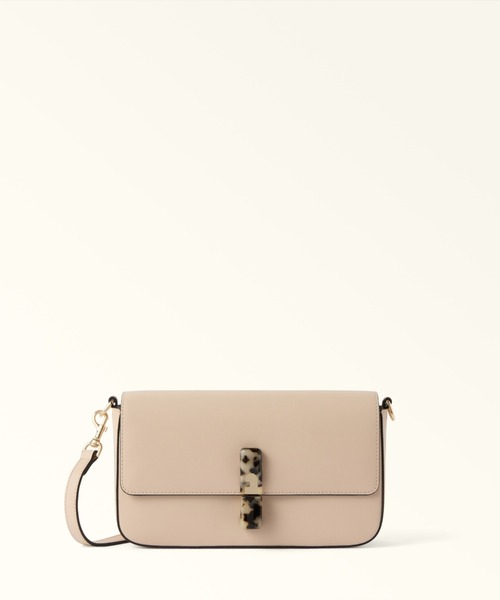 FURLA(フルラ)の「フルラ イリデ (Furla Iride) クロスボディバッグ(ショルダーバッグ・レディース・ライトベージュ/チョコ・ONE SIZE)」の2枚目の写真