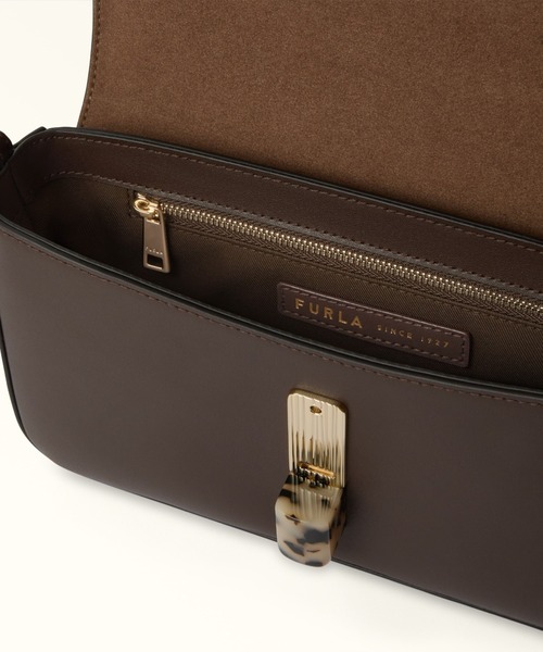 FURLA(フルラ)の「フルラ イリデ (Furla Iride) クロスボディバッグ(ショルダーバッグ・レディース・ライトベージュ/チョコ・ONE SIZE)」の5枚目の写真