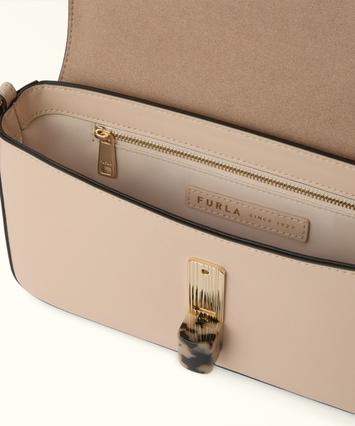 FURLA(フルラ)の「フルラ イリデ (Furla Iride) クロスボディバッグ(ショルダーバッグ・レディース・ライトベージュ/チョコ・ONE SIZE)」の8枚目の写真